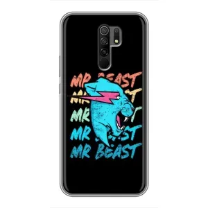 Чехлы Мистер Бист для Редми 9 (logo Mr beast)