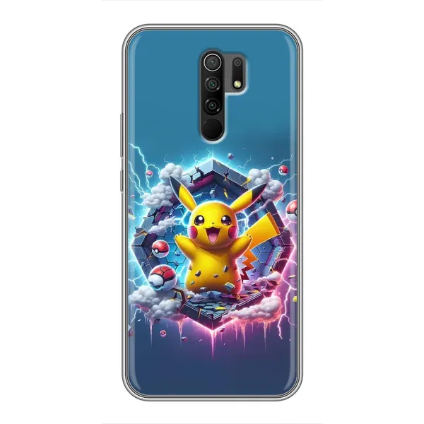 Чехол с принтом «Лого Пикачу» для Xiaomi Redmi 9