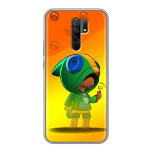 Чехол для Xiaomi Redmi 9 Бравл Старс (VPrint) (Мальчик Леон)