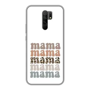 Чохли для мами на Xiaomi Redmi 9 (Текстовий колаж мама)