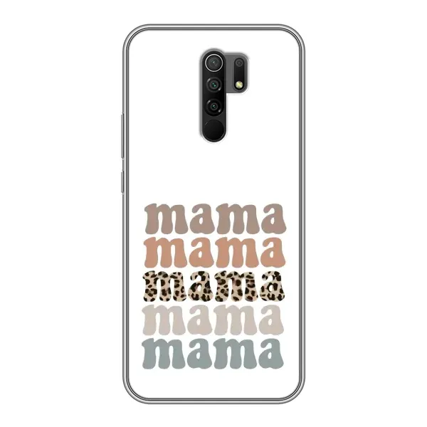 Чохол з принтом «Текстовий колаж мама» для Xiaomi Redmi 9 Чохол з принтом «Текстовий колаж мама» для Xiaomi Redmi 9