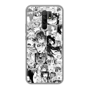 Чехол с принтом «Ahegao manga» для Xiaomi Redmi 9