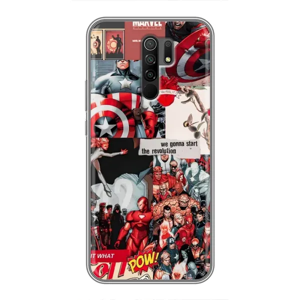 Чохол з принтом «Марвел Комикс» для Xiaomi Redmi 9 Чохол з принтом «Марвел Комикс» для Xiaomi Redmi 9