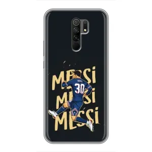 Чехлы для Xiaomi Redmi 9 (Leo чемпион) (AlphaPrint) (Messi ПСЖ)
