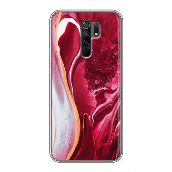 Чехол с принтом «Мрамор красный» для Xiaomi Redmi 9