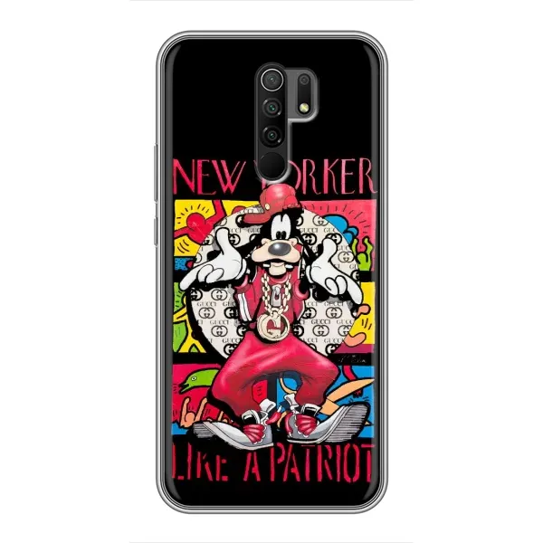 Чехол с принтом «Мультяшный Волк» для Xiaomi Redmi 9