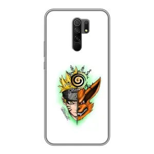 Naruto Anime Чехлы для Редми 9 (AlphaPrint) (Наруто Курама)
