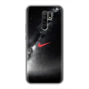Чехол для Xiaomi Redmi 9 - с принтом Найк (AlphaPrint) (Найк красный)