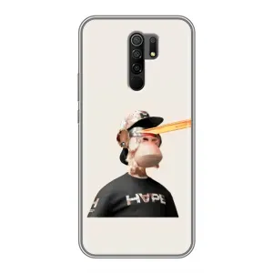 Чохли з Мавпами NFT для Xiaomi Redmi 9 (AlphaPrint) (мавпа NFT в окулярах)