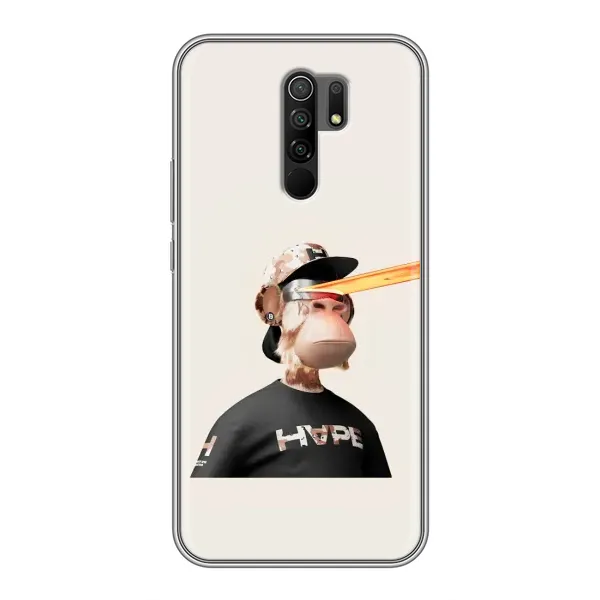 Чохол з принтом «мавпа NFT в окулярах» для Xiaomi Redmi 9