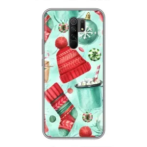 Новогодние Чехлы для Редми 9 (VPrint) (Одежда НГ)