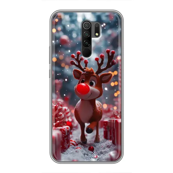 Чехол с принтом «Олень среди подарков» для Xiaomi Redmi 9