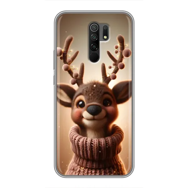 Чехол с принтом «Олень в свитере» для Xiaomi Redmi 9