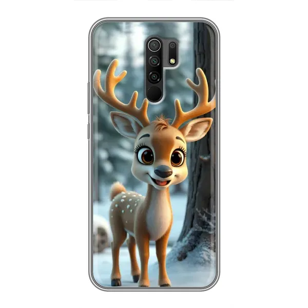 Чехол с принтом «Олененок в лесу» для Xiaomi Redmi 9