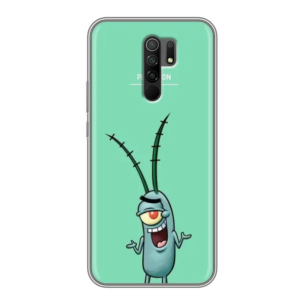 Чохол з принтом «Персонаж Планктон» для Xiaomi Redmi 9 Чохол з принтом «Персонаж Планктон» для Xiaomi Redmi 9