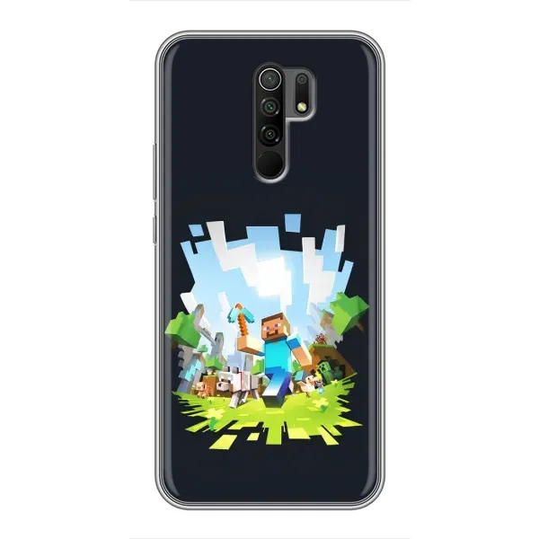 Чохол з принтом «персонажі Minecraft» для Xiaomi Redmi 9