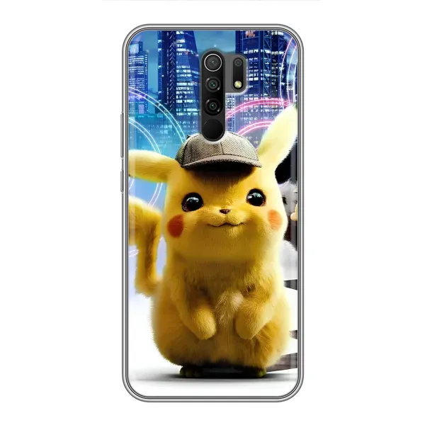 Чехол с принтом «Пикачу в городе» для Xiaomi Redmi 9
