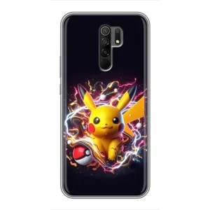 Чехол с принтом «Пикачу с мячом» для Xiaomi Redmi 9