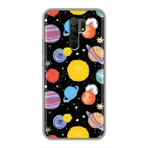 Космические Чехлы для Редми 9 (VPrint) (Рисованные планеты)