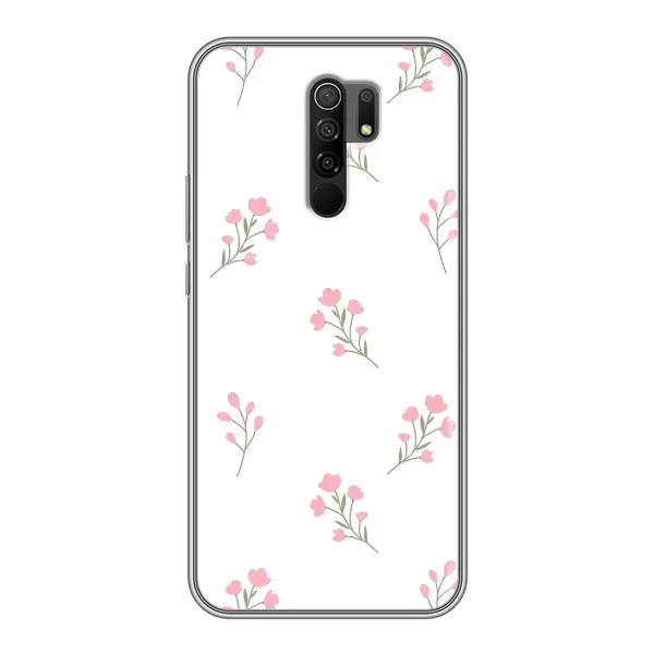 Чехол с принтом «Розовые цветы» для Xiaomi Redmi 9