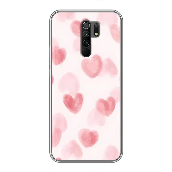 Чехол с принтом «Розовые сердечки» для Xiaomi Redmi 9