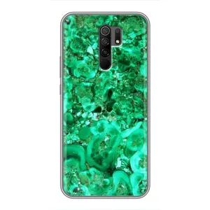 Мраморный чехол на Xiaomi Redmi 9 (VPrint) (Салатный Мрамор)