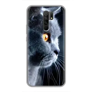 Чохли з Котиками для Xiaomi Redmi 9 (VPrint) (Сірий Кіт)