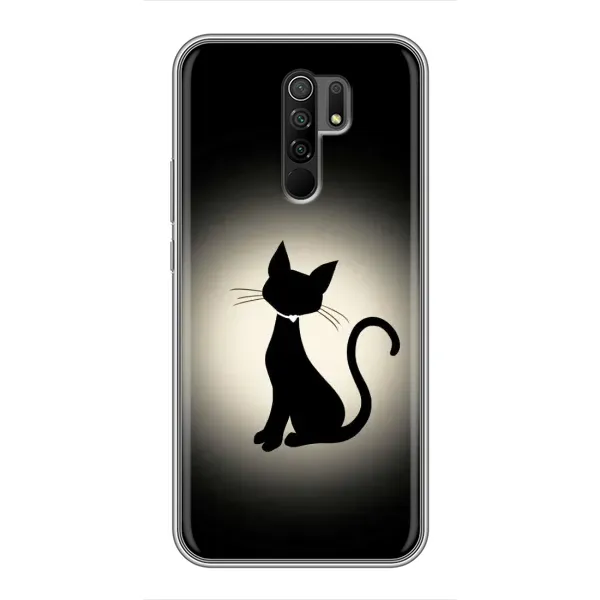 Чехол с принтом «Силуэт котика» для Xiaomi Redmi 9