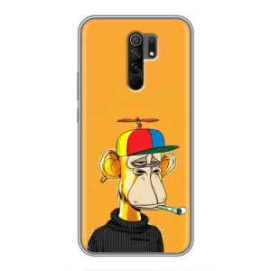 Чохли з Мавпами NFT для Xiaomi Redmi 9 (AlphaPrint) (Нудна мавпа NFT)