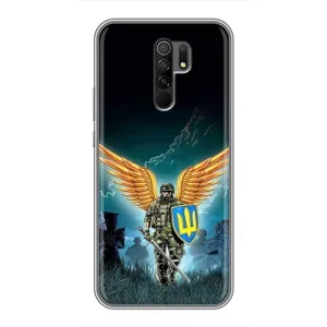 Чехлы с картинкой ЗСУ для Xiaomi Redmi 9 (AlphaPrint) (Солдат ЗСУ)