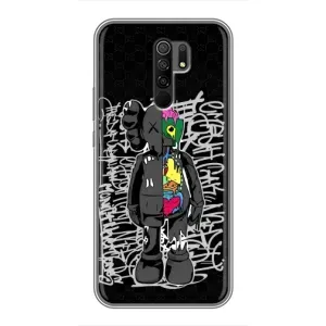 Чехлы для Xiaomi Redmi 9 - Bearbrick Louis Vuitton (PREMIUMPrint) (Стиль Bearbrick)