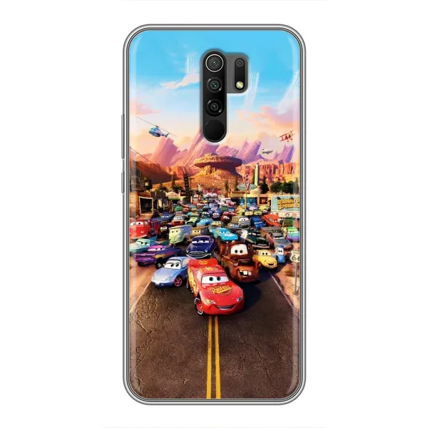 Чохол з принтом «Тачки на трасі» для Xiaomi Redmi 9 Чохол з принтом «Тачки на трасі» для Xiaomi Redmi 9