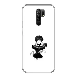 Чехлы Венсдей на Xiaomi Redmi 9 Уэнсдей (AlphaPrint) (танец Уэнздей)