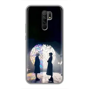 Чехлы Венсдей на Xiaomi Redmi 9 Уэнсдей (AlphaPrint) (Уэнздей и Инид)