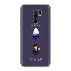 Чехлы Венсдей на Xiaomi Redmi 9 Уэнсдей (AlphaPrint) (Уэнздей и подруга)