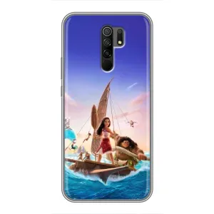 Чехол с мультфильмом Моана Xiaomi Redmi 9 (Команда Ваяна Мауи)
