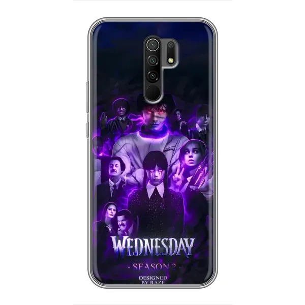 Чехол с принтом «Фиолетовая магия Уэнздей» для Xiaomi Redmi 9
