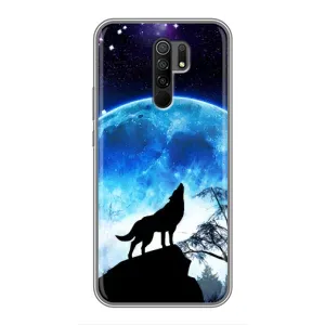 Чохол з принтом «Вовк на місяць» для Xiaomi Redmi 9