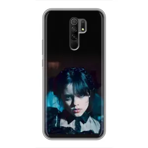 Чехлы Венсдей на Xiaomi Redmi 9 Уэнсдей (AlphaPrint) (взгляд Уэнздей)