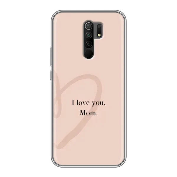 Чохол з принтом «Серце мамі» для Xiaomi Redmi 9 Чохол з принтом «Серце мамі» для Xiaomi Redmi 9