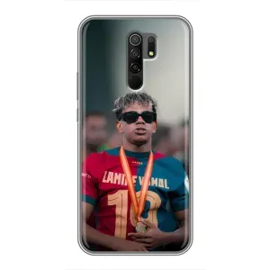 Чехол с футболистом Ламин Ямаль Xiaomi Redmi 9 (Ямаль Барса)