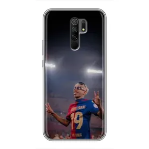 Чехол с футболистом Ламин Ямаль Xiaomi Redmi 9 (Ямаль на стадионе)