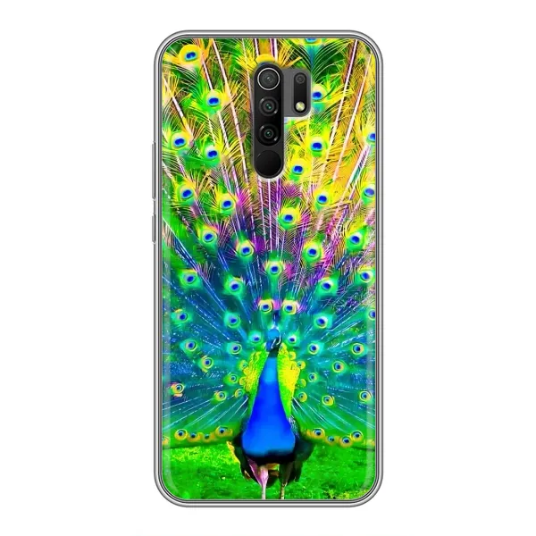 Чехол с принтом «Яркий Павлин» для Xiaomi Redmi 9