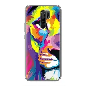 Чохол з картинкою ЛЕВ для Xiaomi Redmi 9 (VPrint) (Яскравий Лев)
