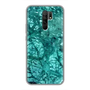 Мраморный чехол на Xiaomi Redmi 9 (VPrint) (Зеленый мрамор)