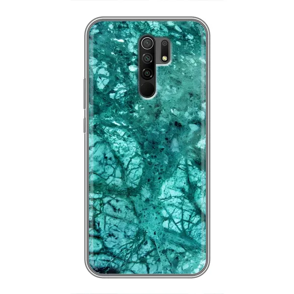 Чехол с принтом «Зеленый мрамор» для Xiaomi Redmi 9