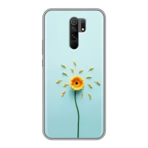 Чохли з квітами для Xiaomi Redmi 9 (VPrint) (Жовта квітка)