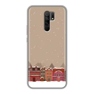 Новогодние, Праздничные Чехлы для Xiaomi Redmi 9 - 2024 год (Зимний город)