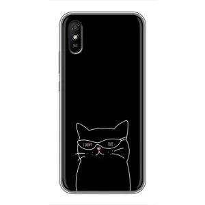 Чохол з малюнком кіт на Xiaomi Redmi 9A (Байдужий кіт)