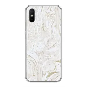 Мраморный чехол на Xiaomi Redmi 9A (VPrint) (Белый мрамор)